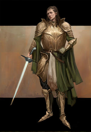 Fullbody character design + square background (free) - $180