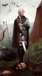 1 character, scetchy background, detailed foreground - $450